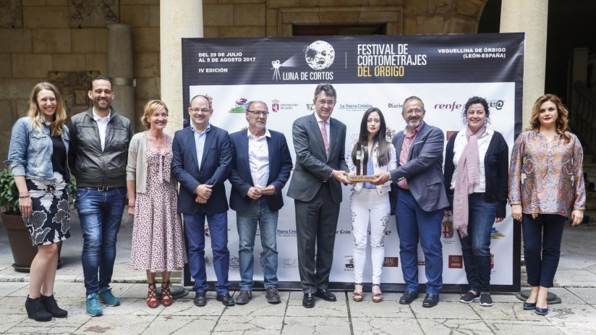 Presentación en León de la IV edición del Festival de Cortometrajes del Órbigo 'Luna de Cortos'.-ICAL