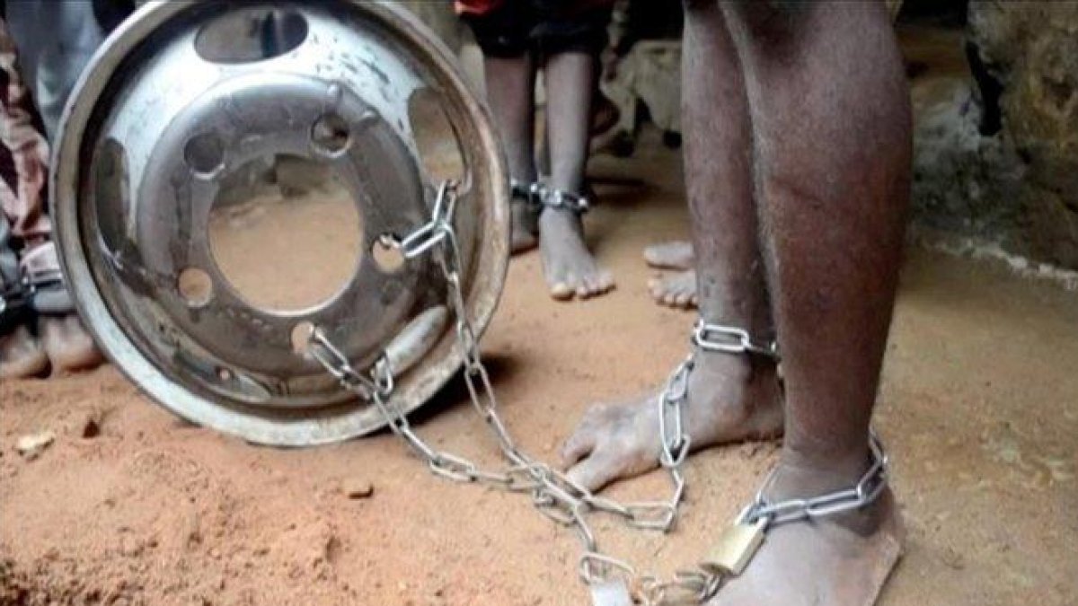 Uno de los menores liberados en Nigeria.-