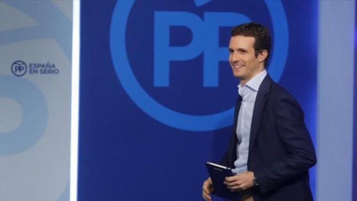 El vicesecretario de comunicación del PP, Pablo Casado.-AGUSTIN CATALAN