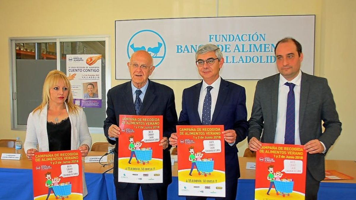 El Banco de Alimentos de Valladolid presenta la campaña de recogida para los meses de verano.-E.M