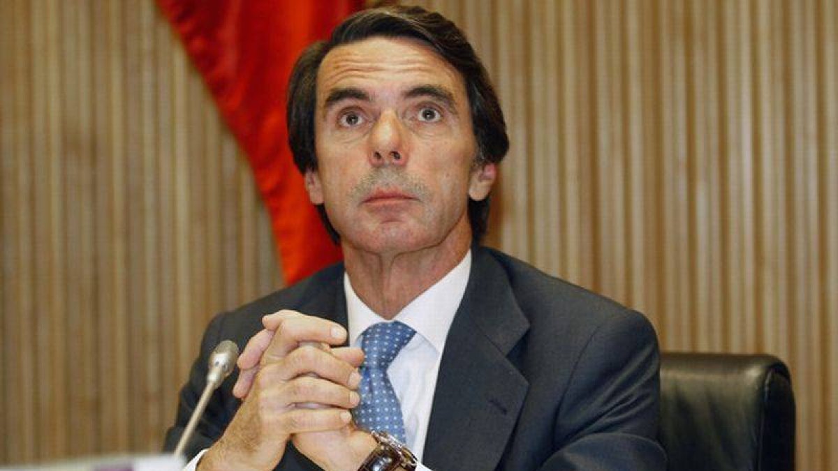 Aznar, durante la presentación de un libro de la FAES.-Foto: ARCHIVO / JUAN MANUEL PRATS