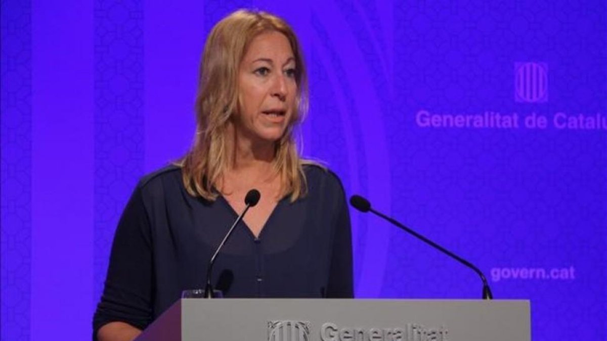 La 'consellera' de Presidencia y portavoz del Govern, Neus Munté.-ACN