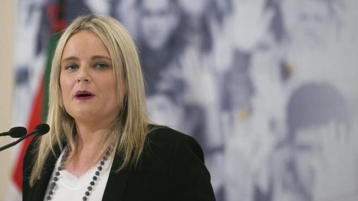 La presidenta de la Fundación Víctimas del Terrorismo, Mari Mar Blanco, en un acto del PP.-EFE / DAVID AGUILAR