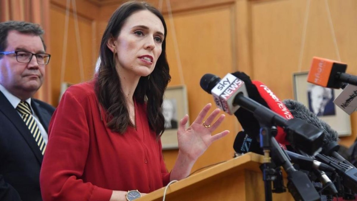 Jacinda Ardern.-AFP / MARTY MELVILLE