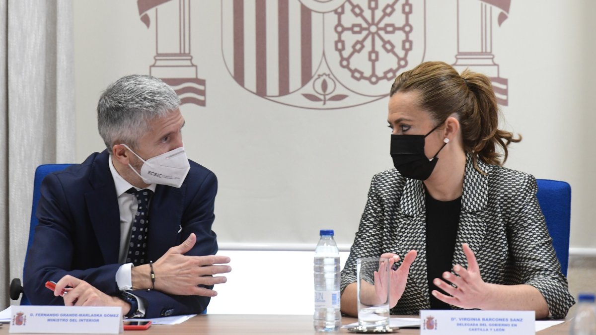 Fernando Grande-Marlaska y Virginia Barcones, en una imagen de archivo. ICAL