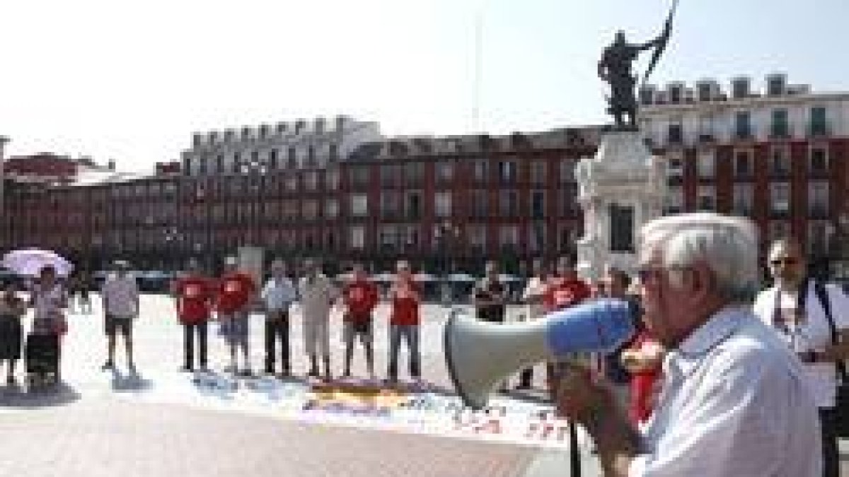 Concentración del colectivo 'Parados en Movimiento'-Ical