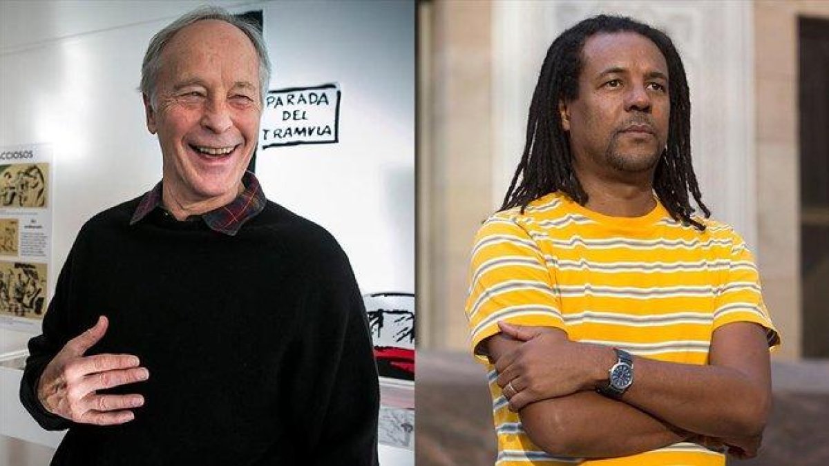Richard Ford y Colson Whitehead.-JOAN PUIG / ALBERT BERTRAN