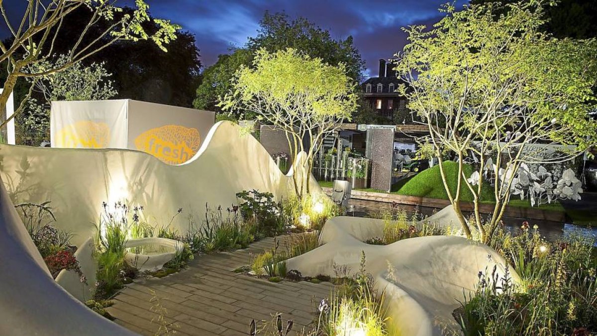 Jardín 'Pure Land Foundation Garden', premiado con la plata en el Chelsea Flower Show.-Mark Vessey
