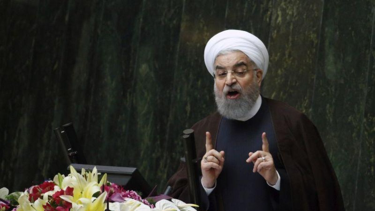 El presidente de Irán, Hasan Rohaní, el pasado diciembre en Teherán.-ABEDIN TAHERKENAREH (EFE)