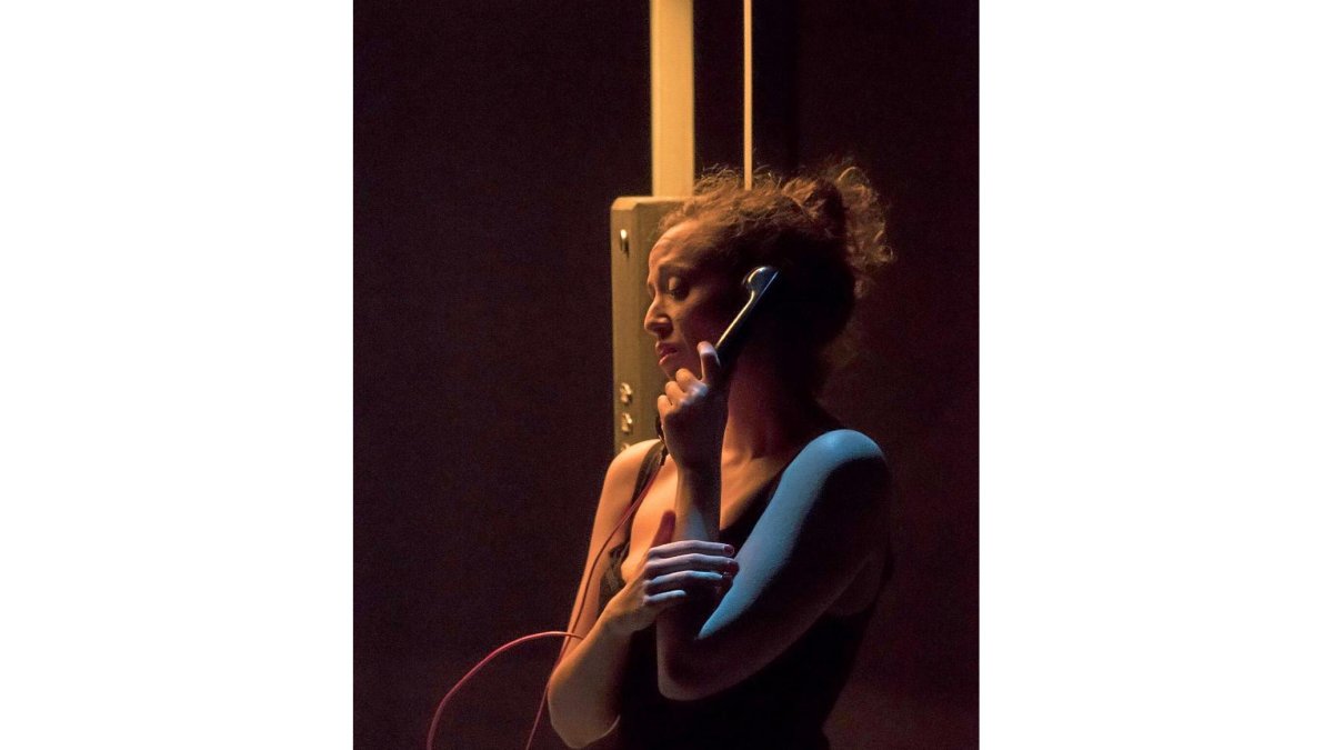 Paula Mendoza, ayer, en el Teatro Zorrilla.-PHOTOGENIC-TAC