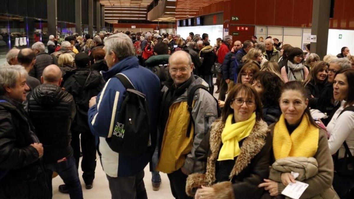 Aspecto de la terminal del aeropuerto de Lleida-Alguaire esta mañana.-ORIOL BOSCH/ACN