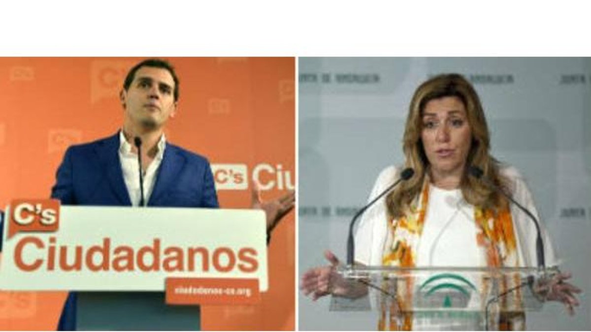 Albert Rivera y Susana Díaz.-