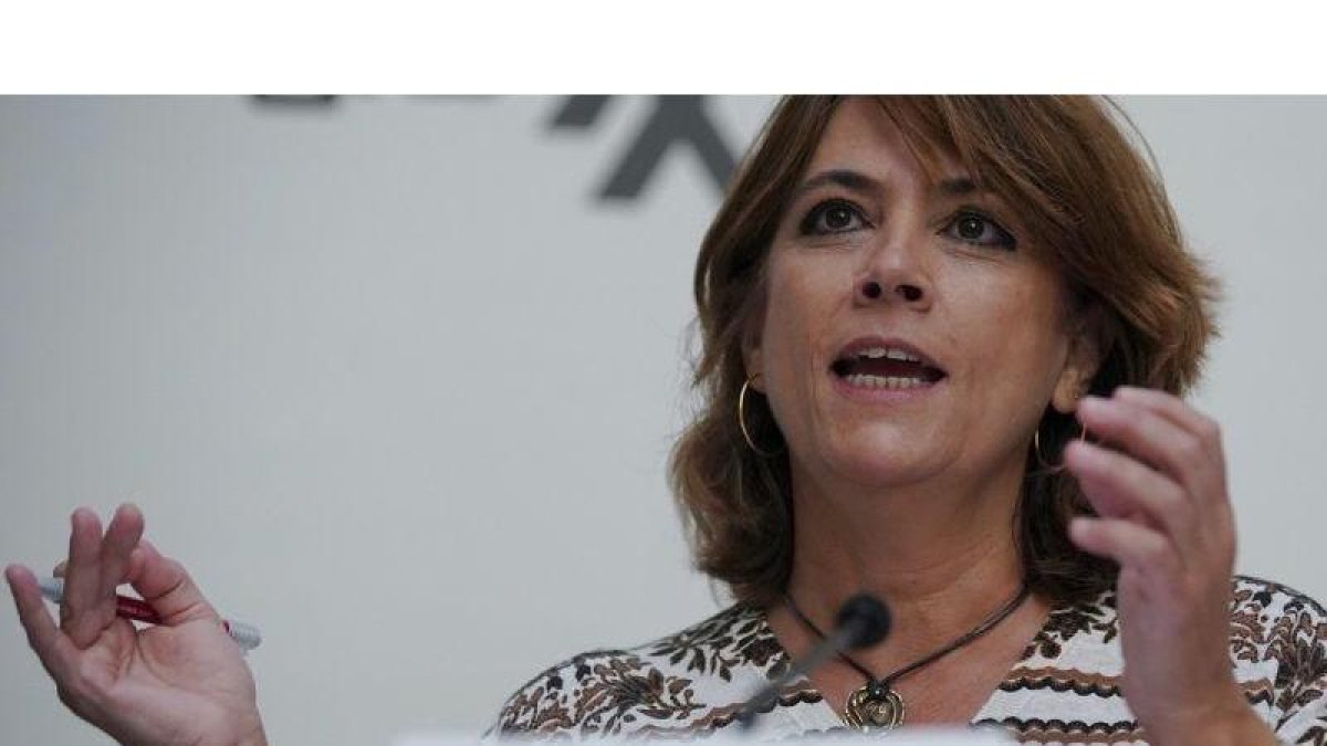 La ministra de Justicia, Dolores Delgado.-JOSE LUIS ROCA
