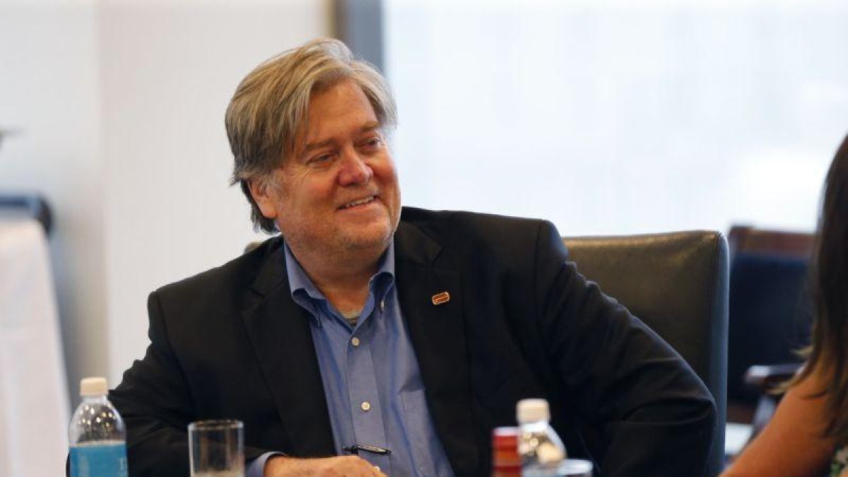 Stephen Bannon, nuevo hombre fuerte de la campaña de Trump.-Gerald Herbert / AP