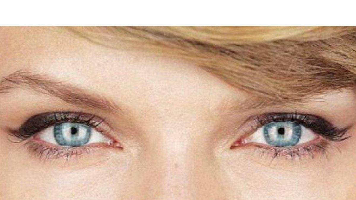 Primer plano de los ojos de Taylor Swift.-
