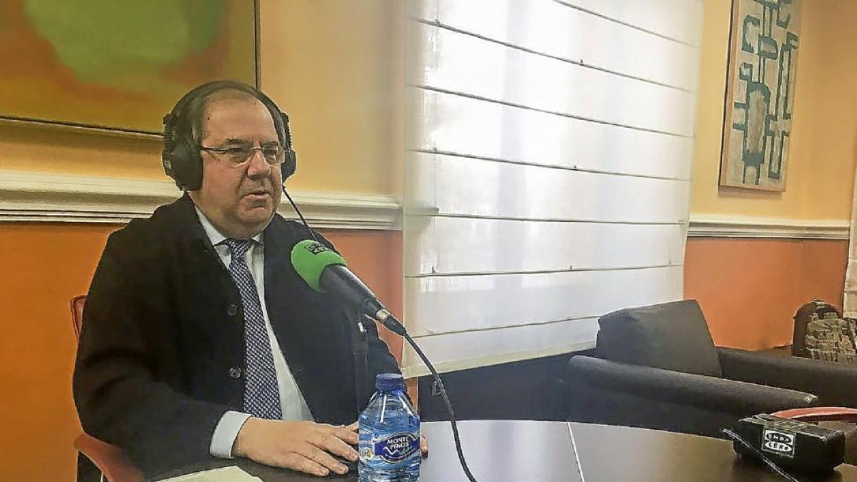 Herrera, en un momento de la entrevista.-E. M.