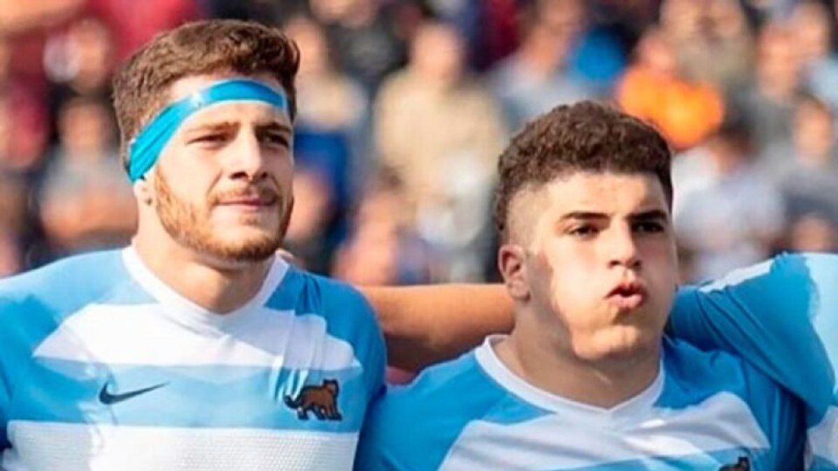 Mariano Muntaner, a la derecha, con la selección argentina. / E. M.