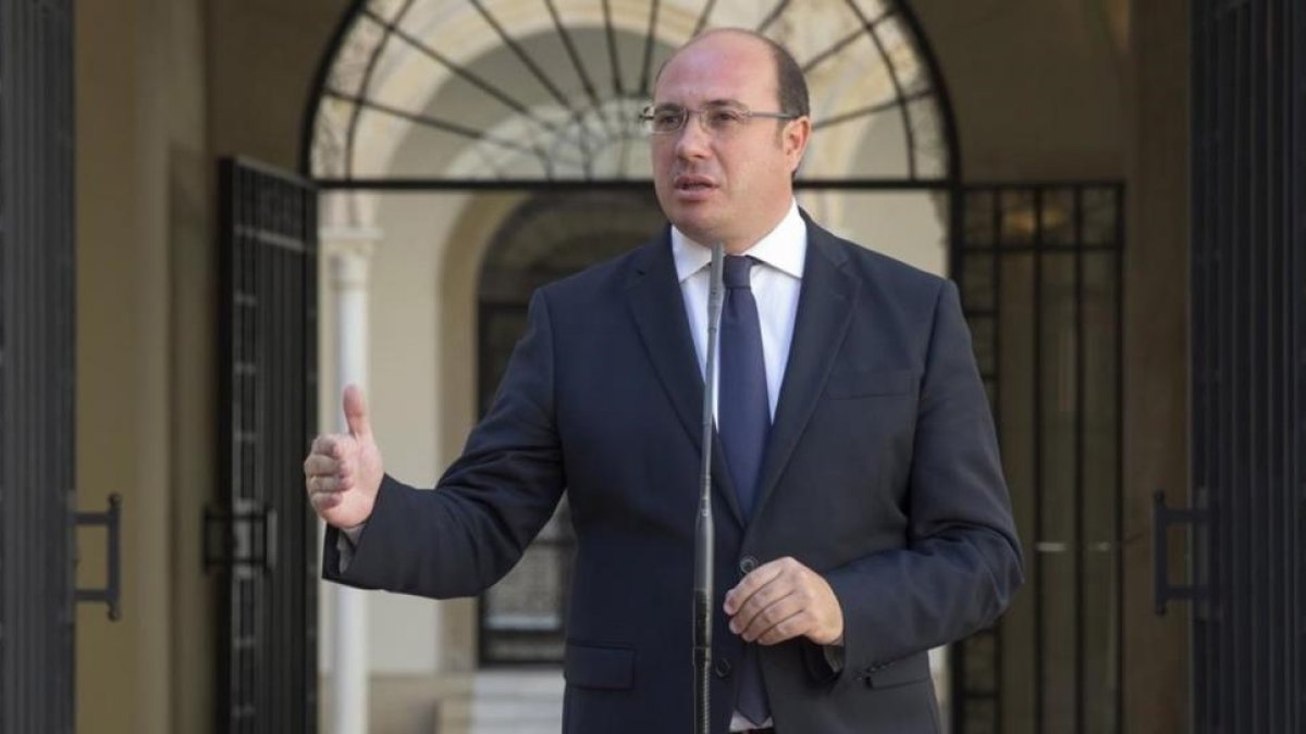 El presidente de Murcia, Pedro Antonio Sánchez.-EFE / MARCIAL GUILLÉN