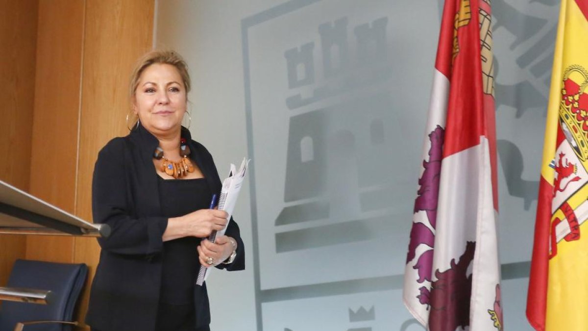 La vicepresidenta y portavoz de la Junta de Castilla y León, Rosa Valdeón, comparece en rueda de prensa posterior al Consejo de Gobierno-ICAL