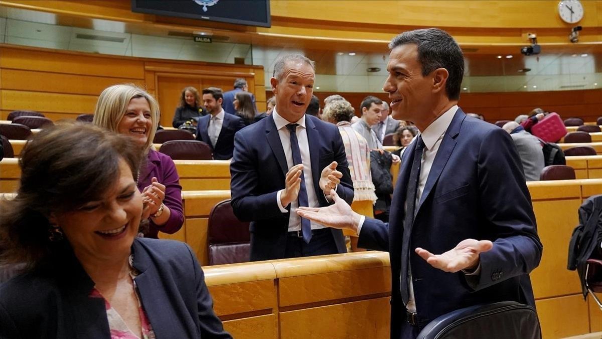 Pedro Sánchez en el Senado-JOSE LUIS ROCA