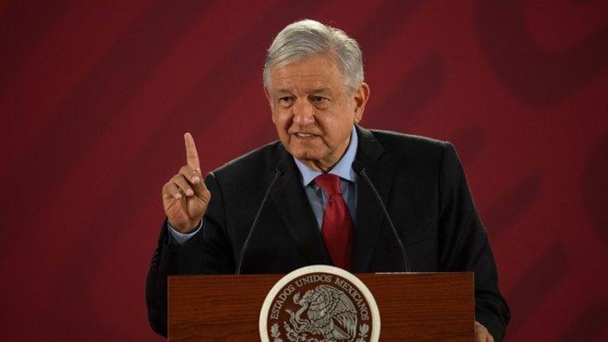 Andrés Manuel López Obrador, presidente de México en una conferencia de prensa.-AFP
