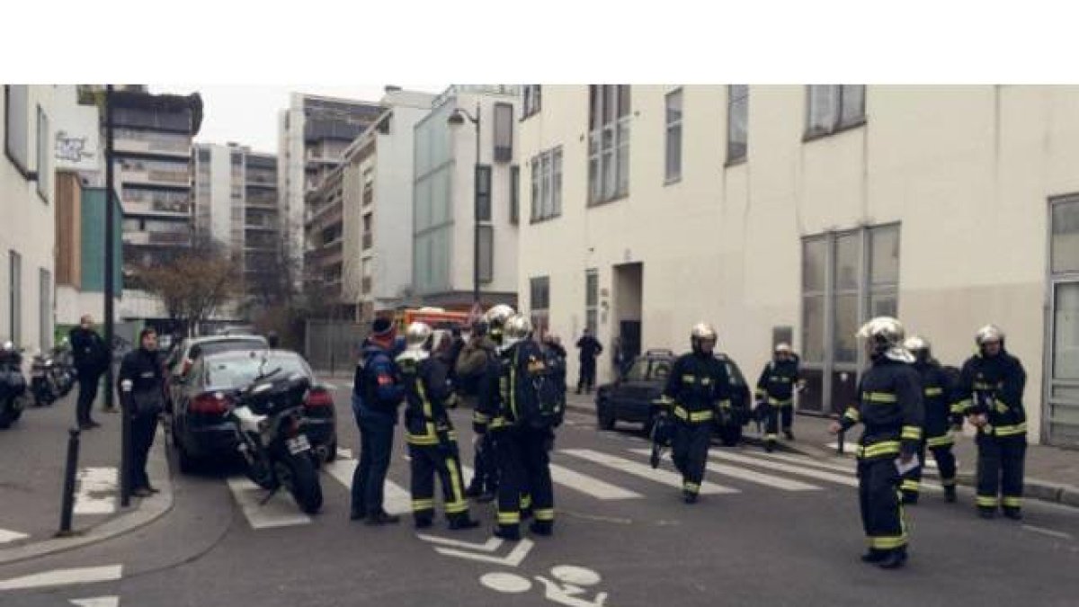 Exterior del diario 'Charlie Hebdo'.-Foto: AFP