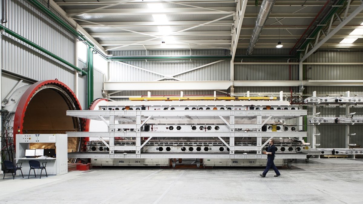 Imagen del interior de la fábrica de Aciturri en el Parque Tecnológico de Boecillo (Valladolid). - E.M.