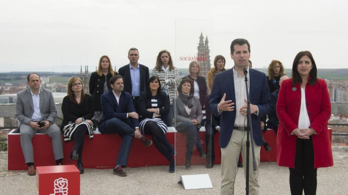 Luis Tudanca, candidato del PSOE a la Presidencia de la Junta de Castilla y León y cabeza de lista por Burgos-Ical