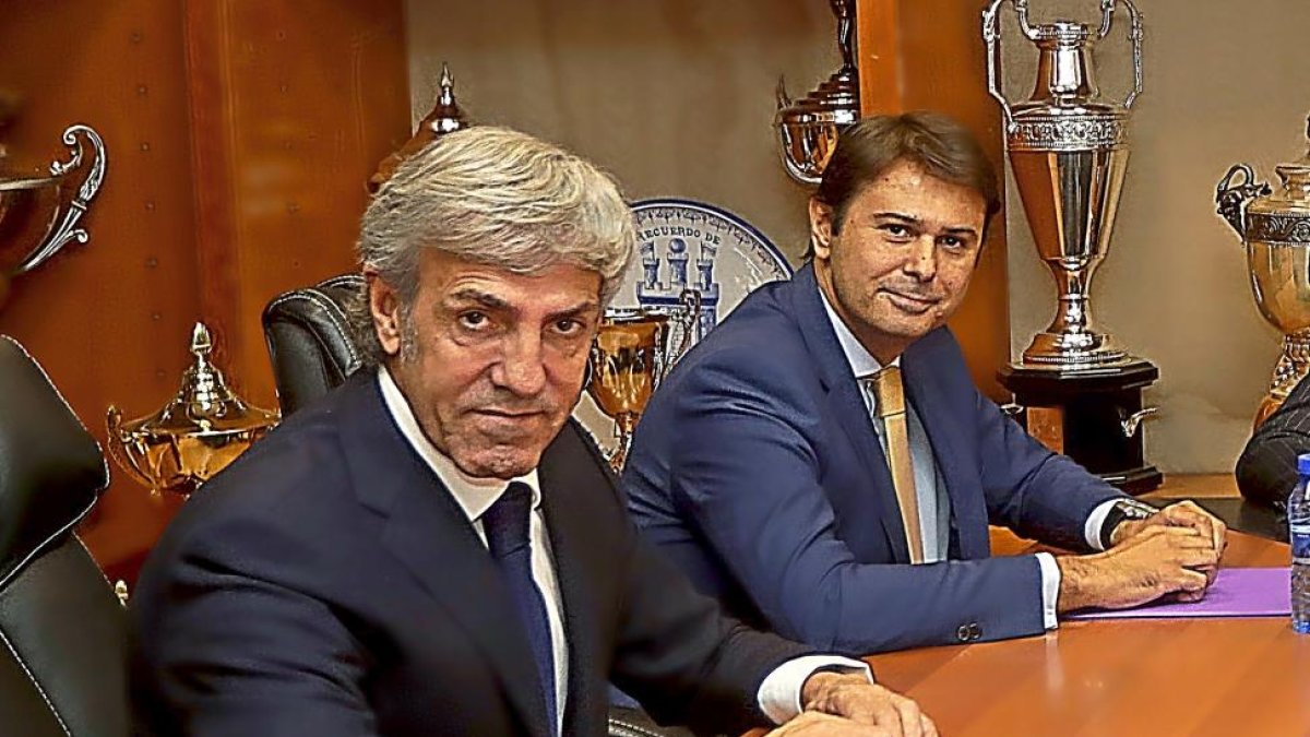 José Moro, en una imagen de archivo durante una reunión en el club como vicepresidente.-PHOTOGENIC