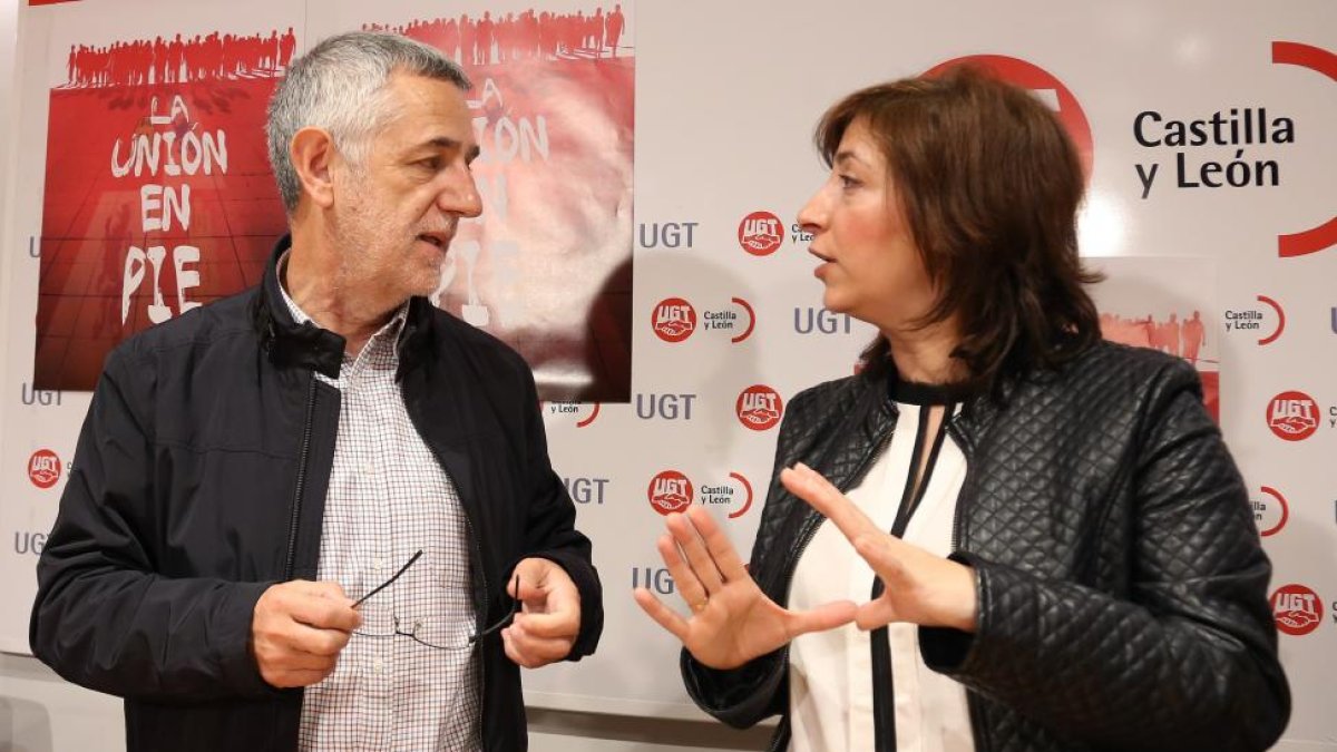 El secretario general de UGT en Castilla y León, Agustín Prieto, presenta los detalles del séptimo Congreso del sindicato, que se celebra el 1 y 2 de abril en Valladolid-ICAL