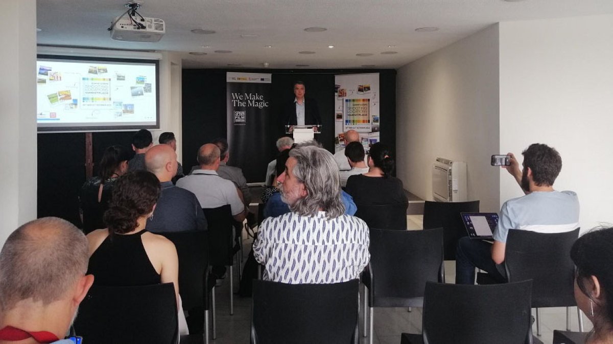 Alberto Alonso durante la presentación de hoy