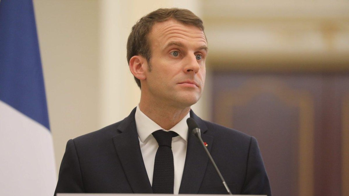 Macron, en la visita a Francia del presidente de Chad-LUDOVIC MARIN (AFP)
