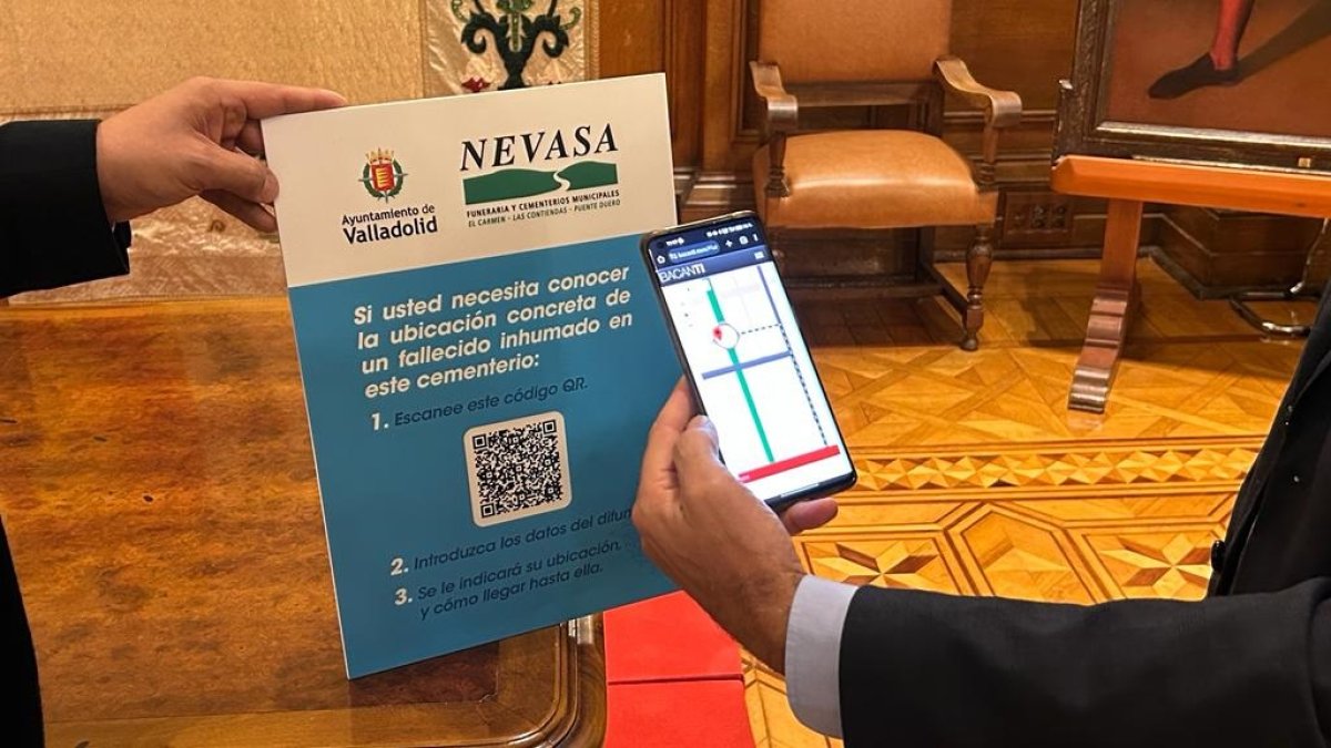 Código QR para localizar las tumbas en El Carmen y Las Contiendas.-E. M.