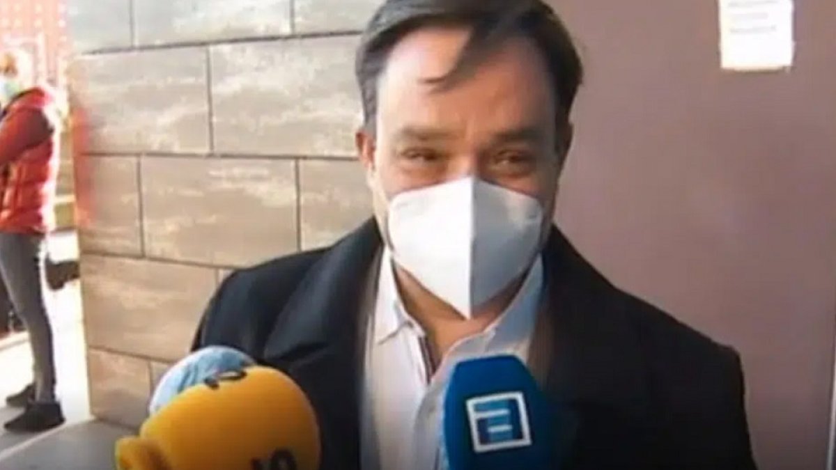 El cura Jorge Enríquez, el día del juicio, en febrero de este año.- TVE