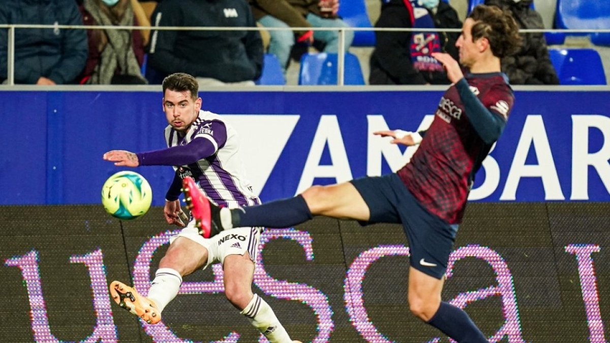 Luis Pérez en el partido ante el Huesca. / RV