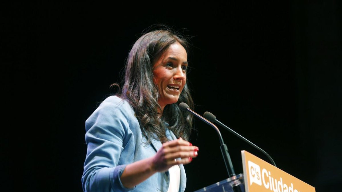 Begoña Villacís en un mitín político.-EL PERIÓDICO