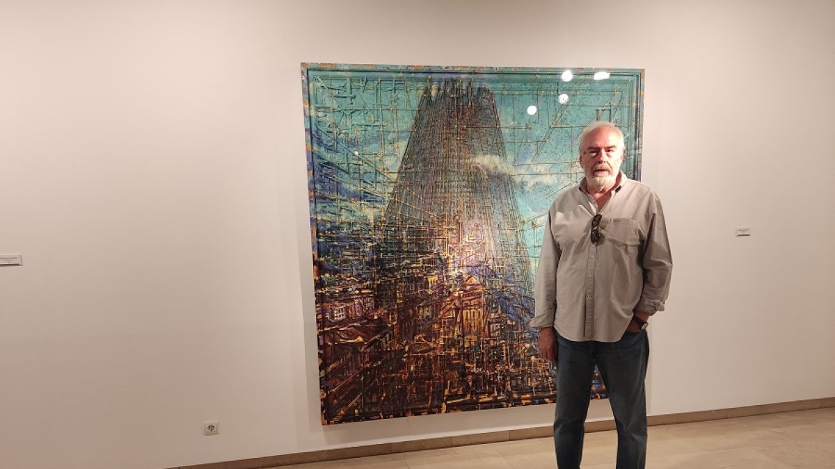 Pablo Ransa en el Palacio de Pimentel, hoy. | E. M.