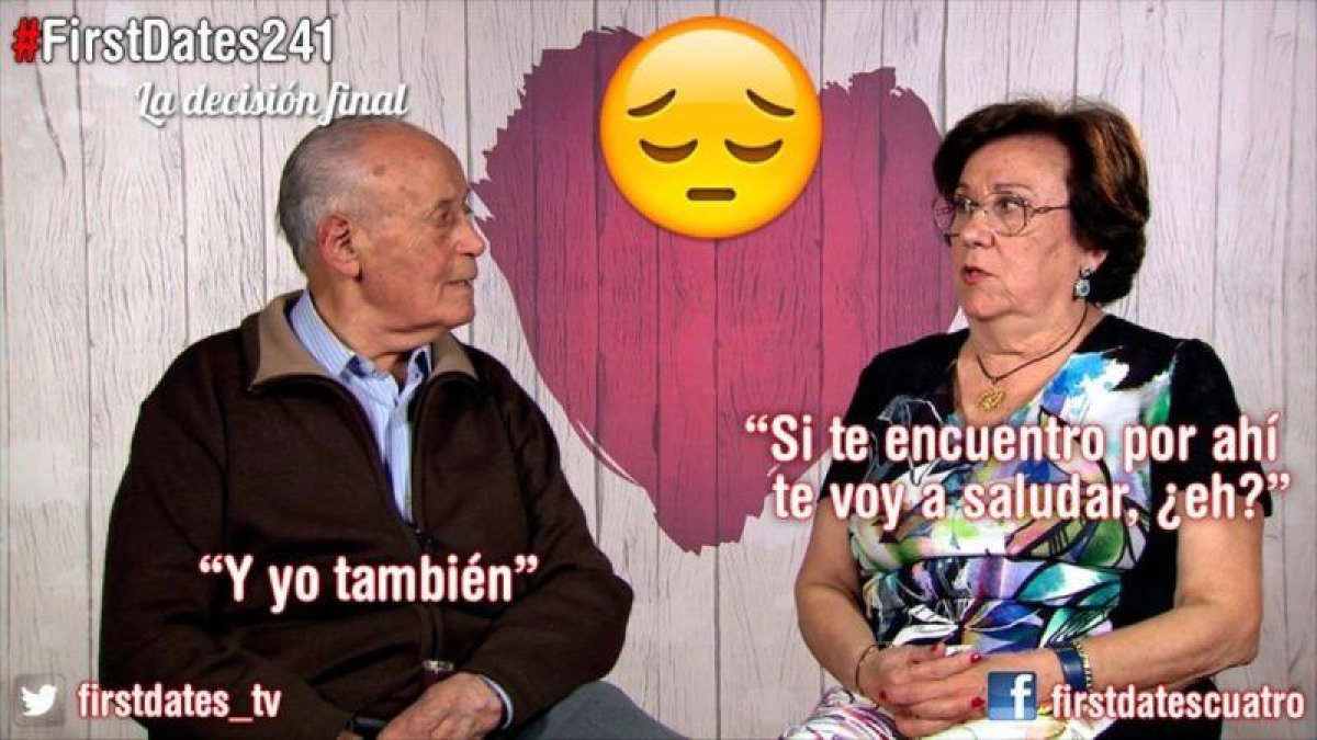 Florencio y Matilde, dos ancianos en 'First dates' (Cuatro).-