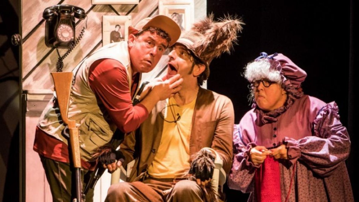Sara, Carballo y Jiménez, en ‘Caperucita’.-GERARDO SANZ
