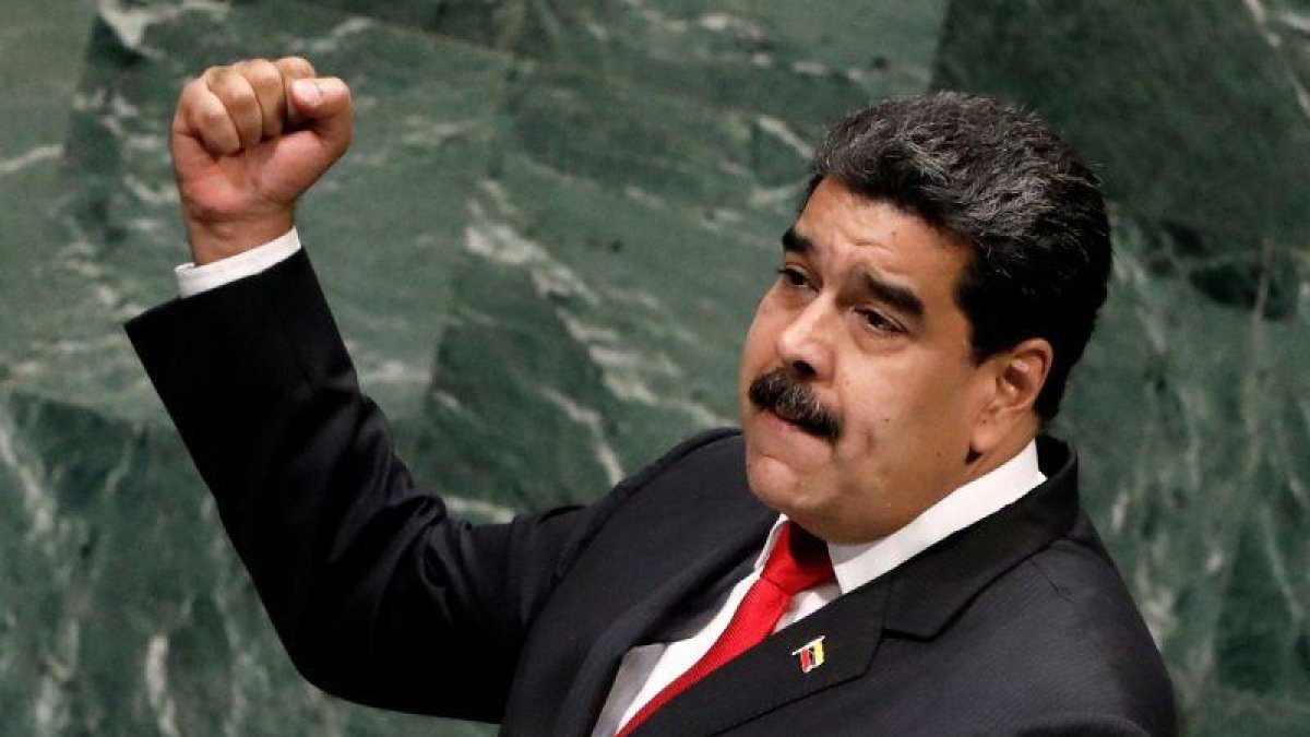 El presidente de Venezuela Nicolas Maduro interviene ante la Asamblea General de las Naciones Unidas ONU.-EPA