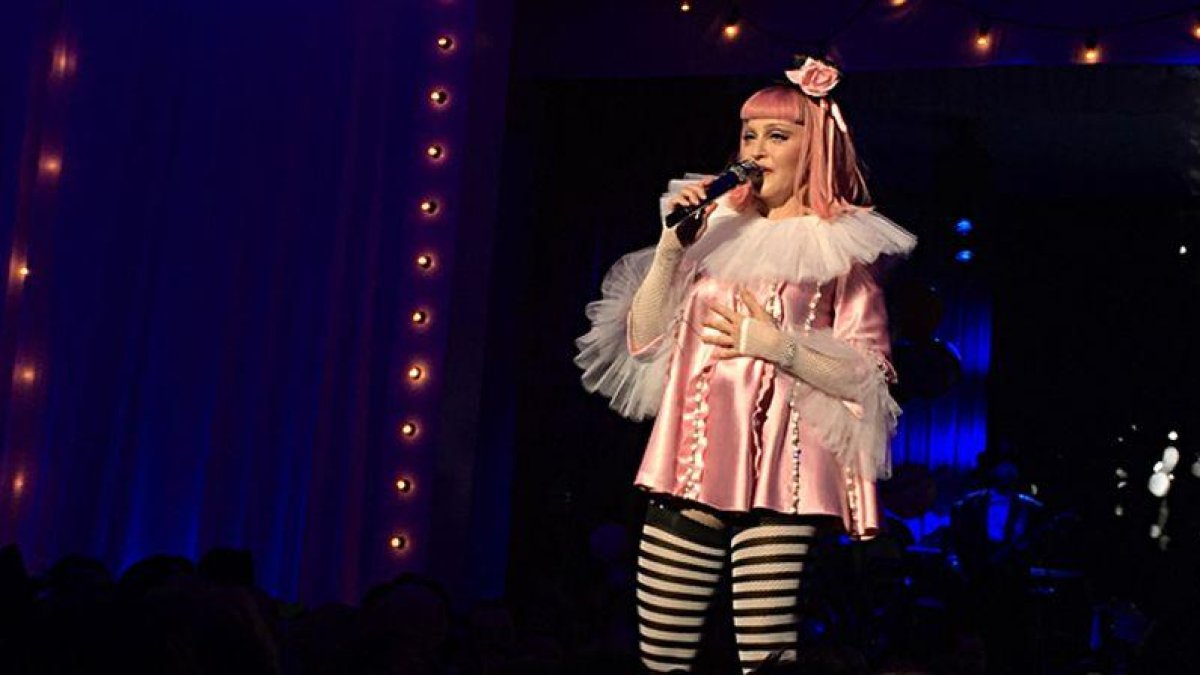 Actuación de Madonna en Miami.-