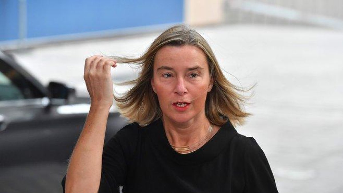 Federica Mogherini, jefa de la diplomacia de la Unión Europea.-AFP