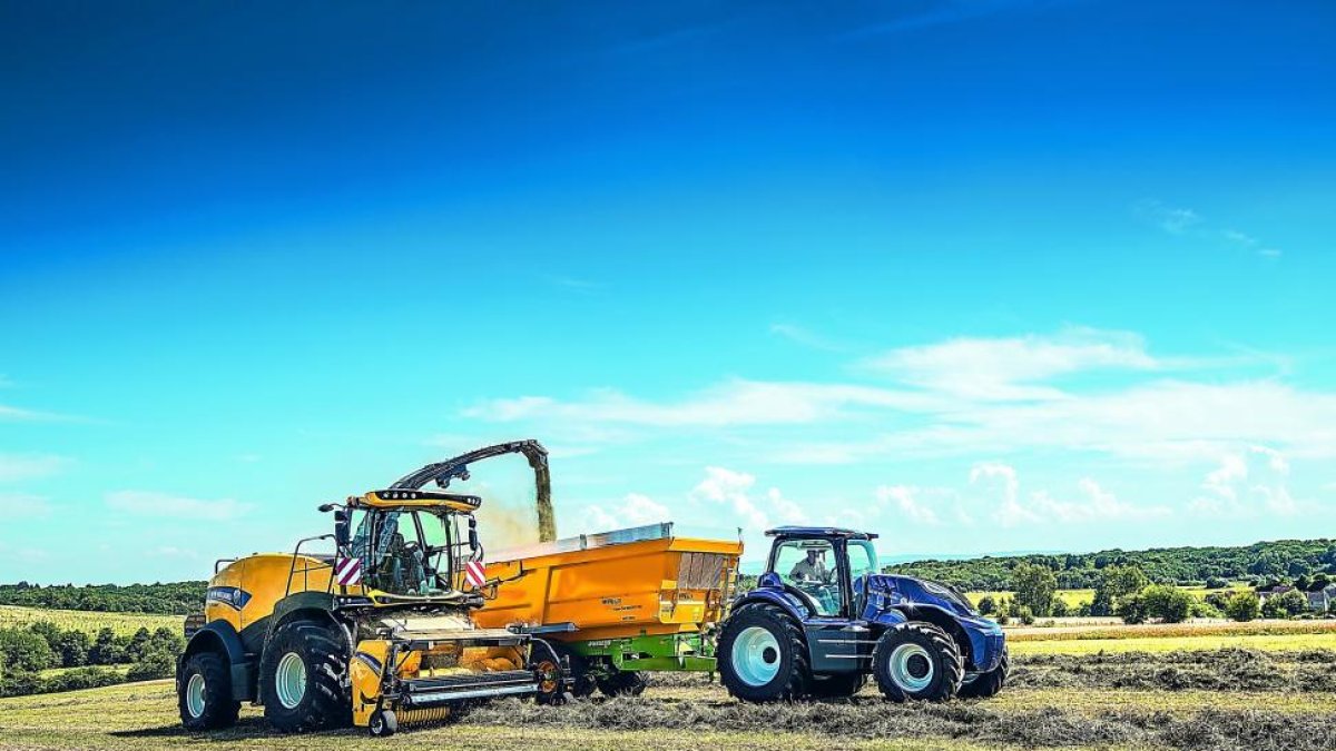 Prototipo del tractor propulsado a metano presentado recientemente en Estados Unidos.-NEW HOLLAND