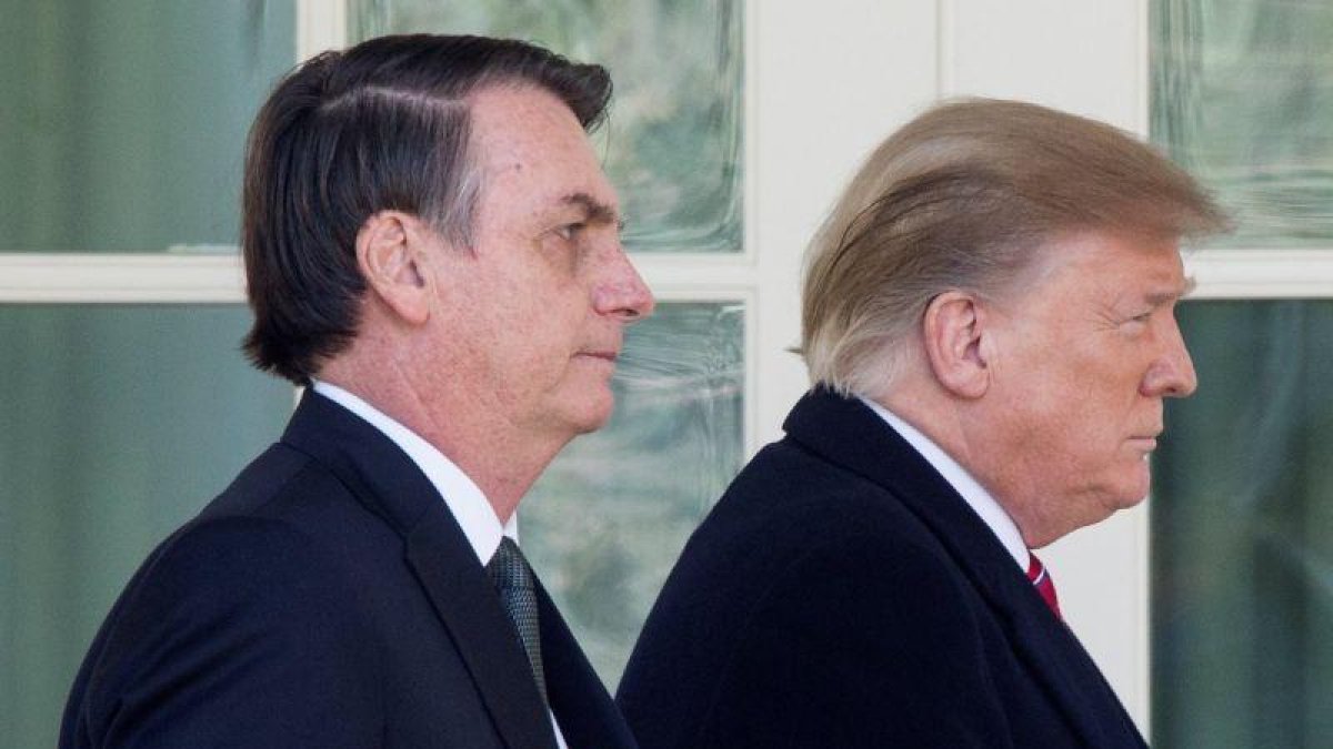 Donald Trump y Jair Bolsonaro en la Casa Blanca.-EFE / EPA