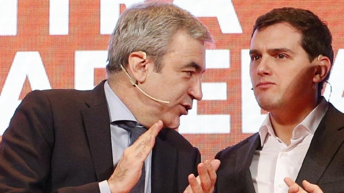 Luis Garicano y Albert Rivera, en una imagen de archivo.-E. M.