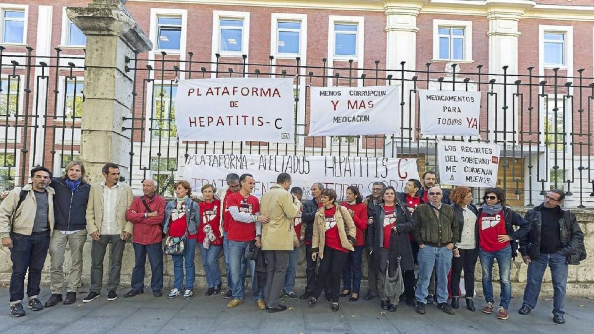 Imagen de archivo de una de las reivindicaciones de la Plataforma de Afectados por la Hepatitis C-EL MUNDO