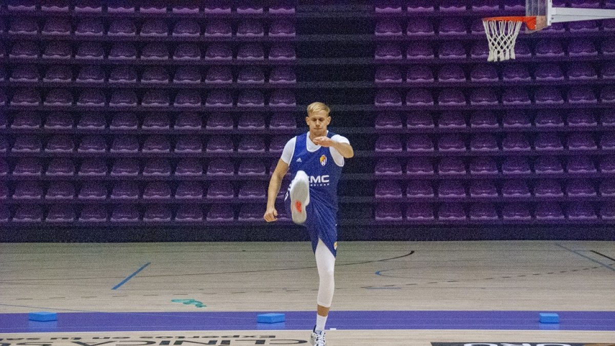 Maj Kovacevic, ya con la camiseta del Real Valladolid Baloncesto. / RVB