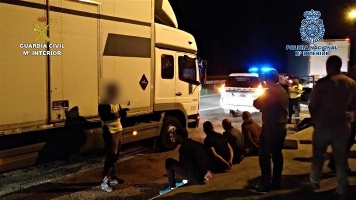 Momento de la detención.-DELEGACIÓN DEL GOBIERNO
