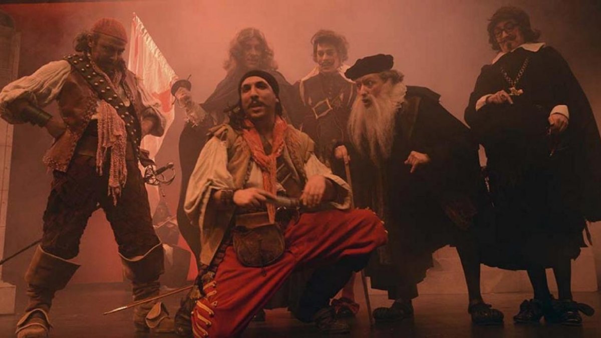 Una imagen de ‘De fuera vendrá...’, con los actores de Morboria Teatro.-E.M.
