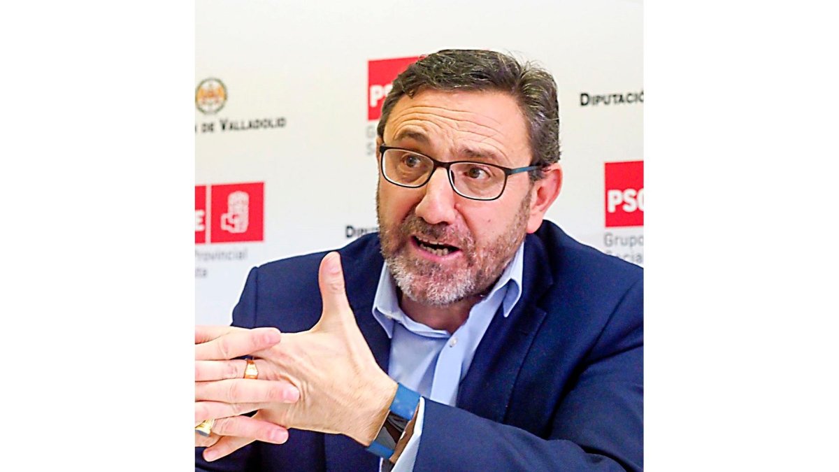 Francisco Ferreira, portavoz del Grupo Socialista provincial de Valladolid, en una imagen de archivo. - PHOTOGENIC.